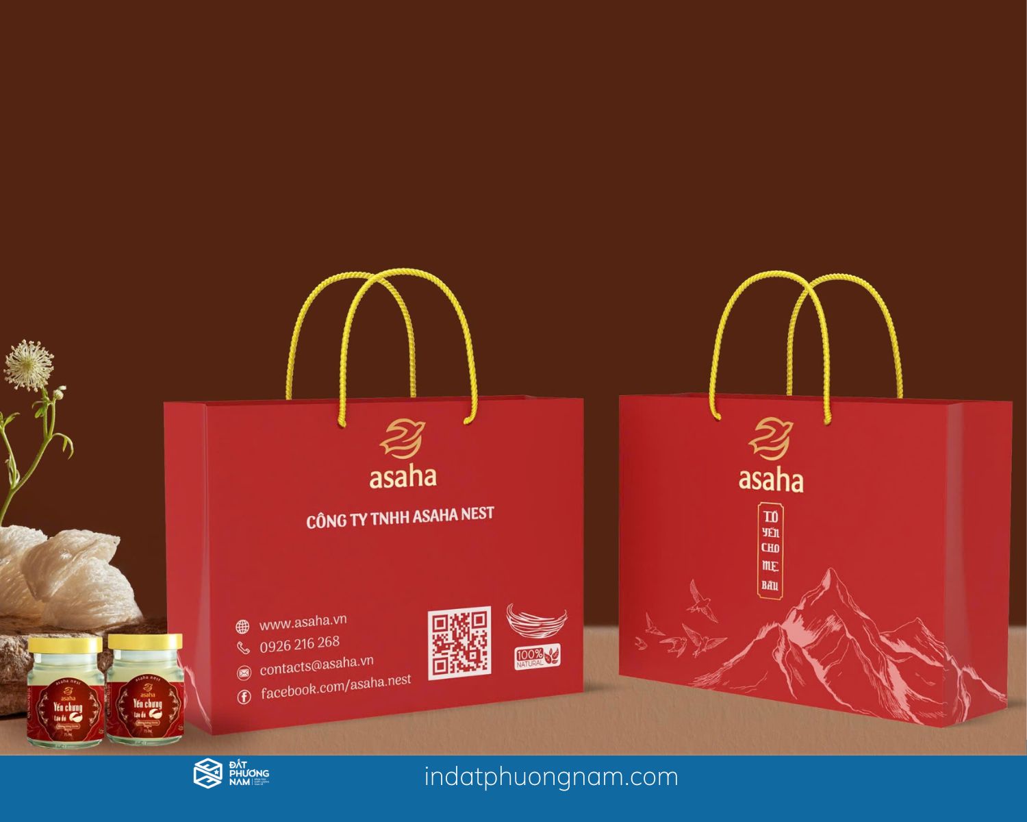 Túi giấy doanh nghiệp, nhận in số lượng lớn, theo yêu cầu