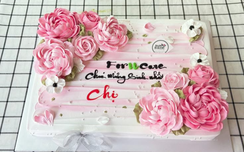 Bánh Kem Size 18 x 20 cm là bánh có hình chũ nhật