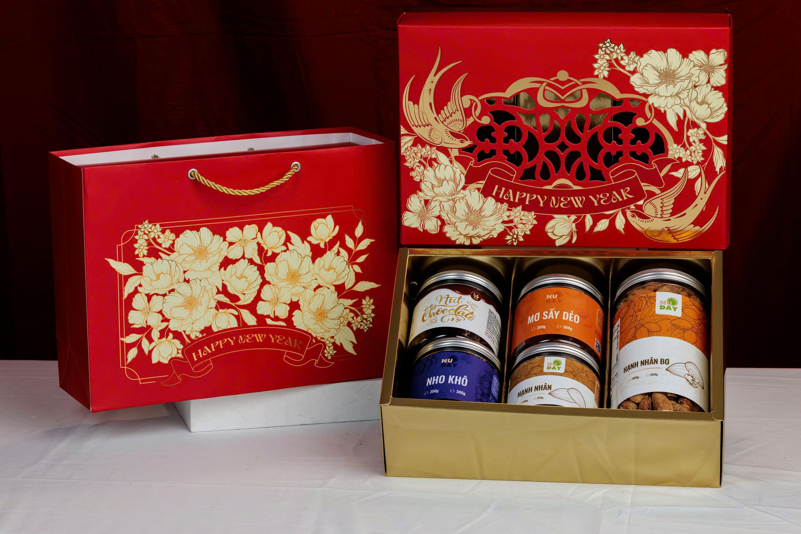 Hộp đựng quà Tết Kim Sắc